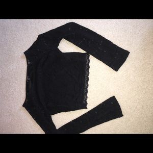 lace crop top